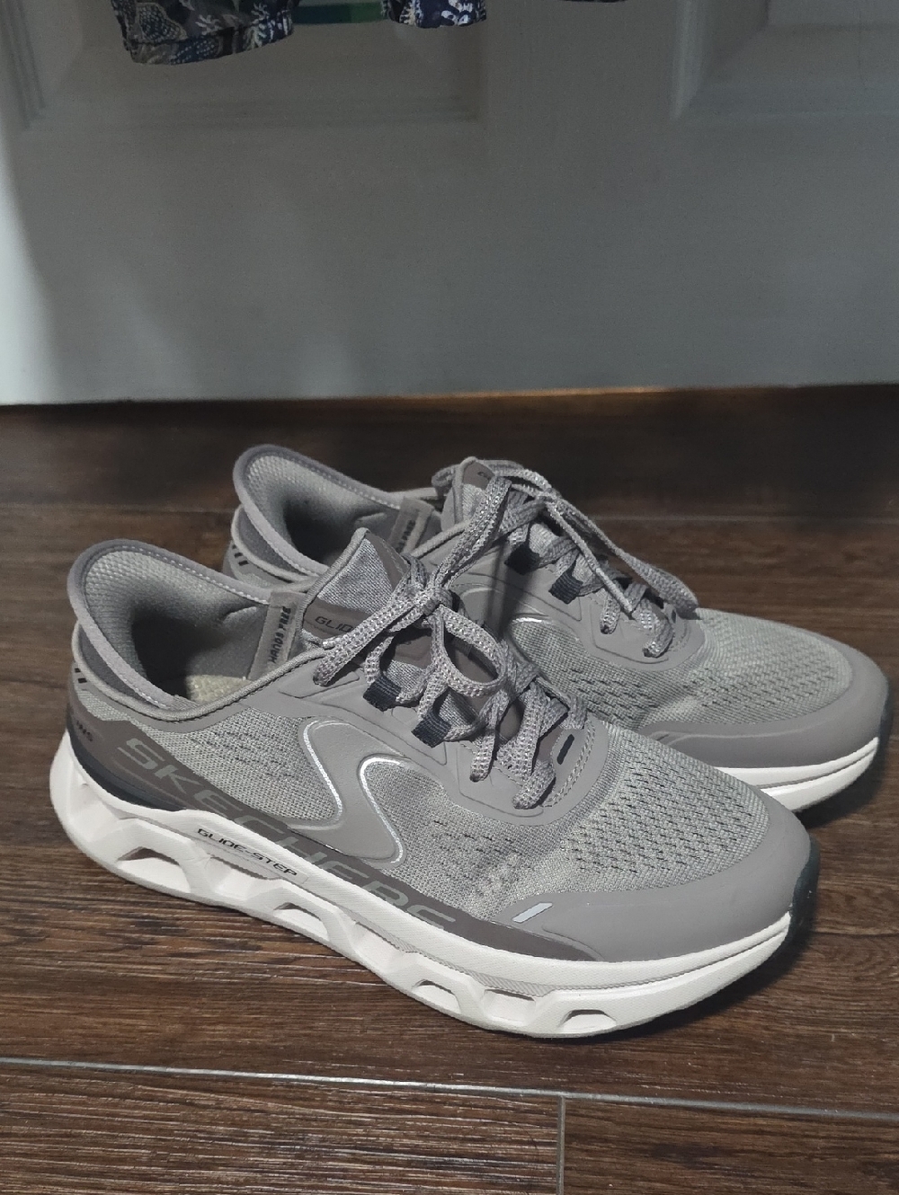 Skechers Women's Greyish Brown Mesh Comfort Running Shoes